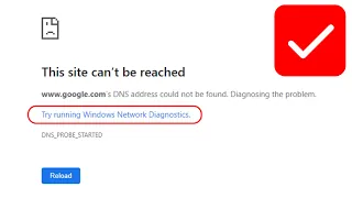 Try running windows network diagnostics windows 11/10/7 | This site can't be reached problem solved