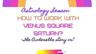 VENUS SQUARE SATURN#astrology #venus