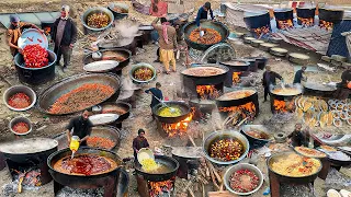 Afghanistan's Biggest Traditional marriage ceremony | Cooking Kabuli Pulao for15000+ Peoples 😮