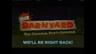 Nickelodeon Barnyard: The Original Party Animals WBRB And BTTS Bumpers (Premiere) (January 19, 2009)