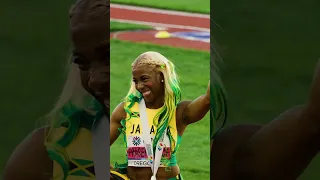 1 year ago, Shelly-Ann Fraser-Pryce wrote history  #shorts #athletics #jamaica #100m #sprint