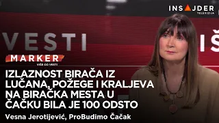 Jerotijević (ProBudimo Čačak): Izlaznost birača iz Lučana, Požege i Kraljeva u Čačku bila 100 odsto