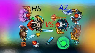 Dynast.io/HS vs AZ клан игра! Встретил подписчика.