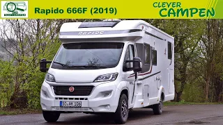 Rapido 666F (2019): Was kann der Teilintegrierte auf Ducato-Basis? - Test/Review | Clever Campen