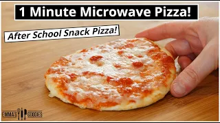1 Minute MICROWAVE PIZZA ! The EASIEST 1 minute Pizza Recipe!