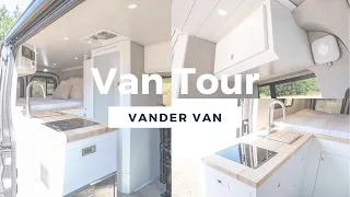 VAN TOUR | Custom Ford Transit Camper Van Conversion With Interior Shower
