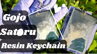 Let's make Gojo Satoru Resin Keychain | Fan Art | Anime Resin Art