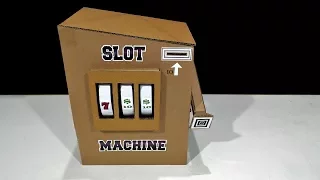 DIY! Slot machine How to make a Casino Slot machine from cardboard