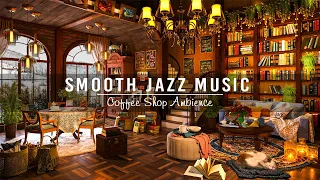 Smooth Jazz Instrumental Music for Work, Unwind ☕ Relaxing Jazz Music at Cozy Coffee Shop Ambience