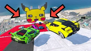 Mega Rampa Pikachu 🤔 "Imposible" 🤔  - GTA 5 ONLINE