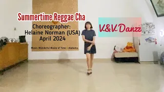 Summertime Reggae Cha - Line Dance (Choreo : Helaine Norman)