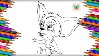 Как нарисовать Малыша из мультика Барбоскины | Рисуем и Учим Цвета | Kids Coloring