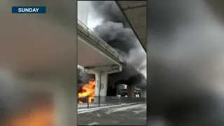 City assessing damage from fire at homeless encampment under Gardiner