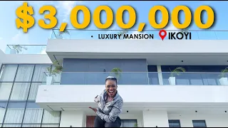 Inside a $3,000,000 IKOYI MEGA MANSION with a water view