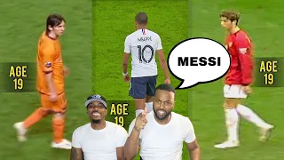 THERE WAS NO COMPARISON! NBA FANS react to Mbappé is Good but... Messi & Ronaldo were Monsters at 19