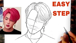 BTS Drawing // Park Jimin Drawing BTS // BTS