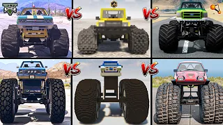 MONSTER TRUCK VS MEGA MONSTER TRUCK IN GTA 5 VS TEARDOWN VS BEAMNG- WHICH IS BEST?