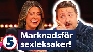 Bianca får David Sundin att marknadsföra sexleksaker | BIANCA | Kanal 5 Sverige