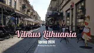 Vilnius, Lithuania 🇱🇹 part 2 -Vilnius 2024 - 4K HDR Walking tour live  voice