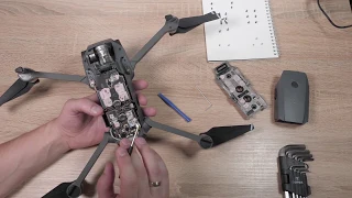 Как разобрать дрон Dji mavic pro, ремонт квадрокоптера своими руками. После того как попал в воду!