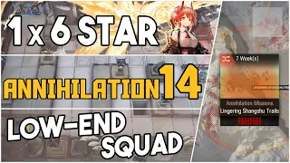 Annihilation 14 - Lingering Shangshu Trails | Low End Squad |【Arknights】