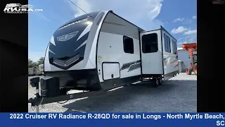 Spectacular 2022 Cruiser RV Radiance Travel Trailer RV For Sale in Longs - North Myrtle Beach, SC