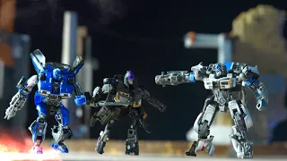 Mirage VS Nightbird and Dropkick - Transformers Stop Motion Ep. 1