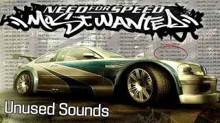 NFS Most Wanted - Some unused sounds