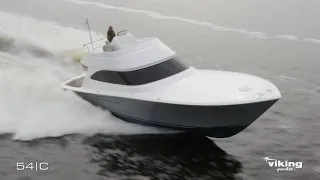 Viking Yachts 54' Convertible - First Start-Up Sea Trial