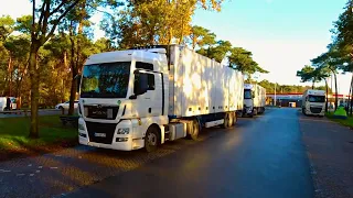 MAN TGX pov driving across Netherlands