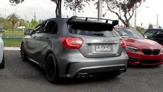 Mercedes Benz A45 AMG start and leave