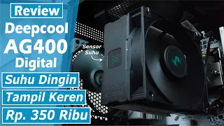 Review Deepcool AG400 Digital CPU Cooler Terjangkau ada Sensor Suhunya Tampil Full Black