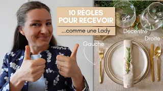 POLITESSE : 10 règles pour recevoir comme une Lady