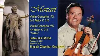 MOZART - Violin ConcertoS nº3 & nº5 "Turkish" ~ Jose-Luis Garcia, English Chamber Orchestra