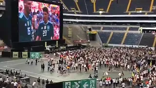 Angry German fans react after losing against South Korea