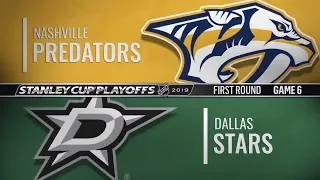 Nashville Predators vs Dallas Stars | Apr 22, 2019 NHL | Game 6 Stanley Cup 2019 | Обзор матча