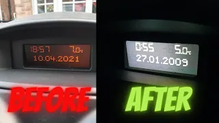 Corsa D LED conversion#1:clock display