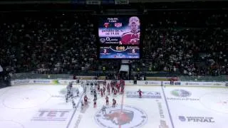 FIGHT KHL FINAL 2014 HC LEV PRAHA - METALLURG MAGNITOGORSK AT O2 ARENA