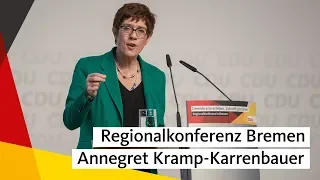 #CDUVorsitz-Regionalkonferenz Bremen: Statement von Annegret Kramp-Karrenbauer