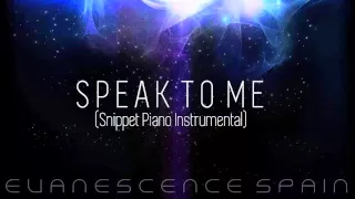 Amy Lee - Speak To Me (Snippet) (Piano Instrumental) [HD 720p]