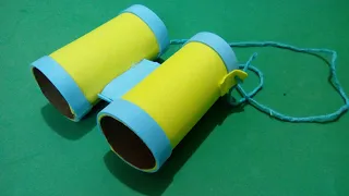 Como fazer BINÓCULO com rolo de papel higiênico e eva | DIY criativo feito com materiais recicláveis