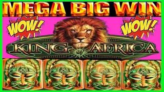 **HUGE MEGA WINS!!!** AWESOME!★ King of Africa WMS Slot Machine Bonus Wins