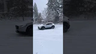 Mazda CX30 in snow