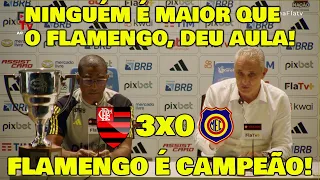 TITE DEU AULA NA ENTREVISTA COLETIVA! FLAMENGO 3x0 MADUREIRA MENGÃO É CAMPEÃO!