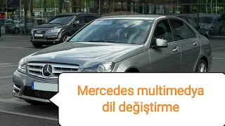 Mercedes multimedya sisteminin dil ayarları