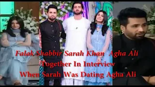 Sarah Khan Agha Ali Falak Shabbir Interview Before Engagement | Flash Media