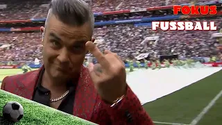 Darum zeigte Robbie Williams bei WM-Auftritt den Stinkefinger