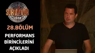 Acun Ilıcalı performans birincilerini açıkladı  | 28.Bölüm | Survivor 2018