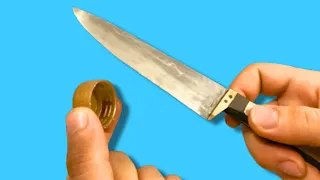 an amazing way to sharpen your knife to razor sharpness!!!🔪