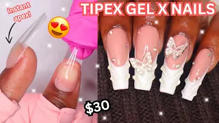 ✨TRYING VIRAL TIPEX INSTANT APEX NAIL KIT FROM AMAZON | 3D GEL X NAILS AT HOME